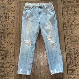 Current/Elliott The Boyfriend Jeans Rainfall